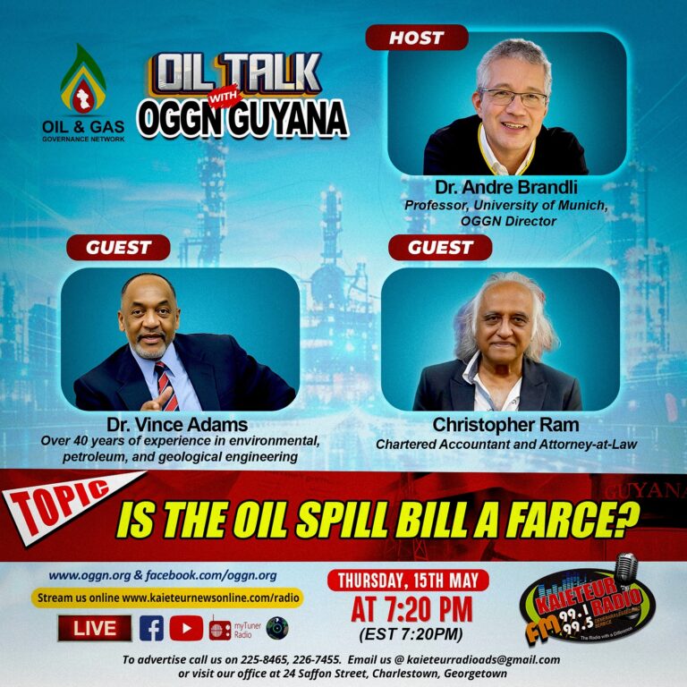 Upcoming: Oil Talk with OGGN on KN watch at https://www.facebook.com/kaieteur.radio