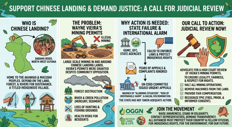 All Guyanese should now support Chinese Landing and advocate for a Judicial Review of Vieira’s mining permits